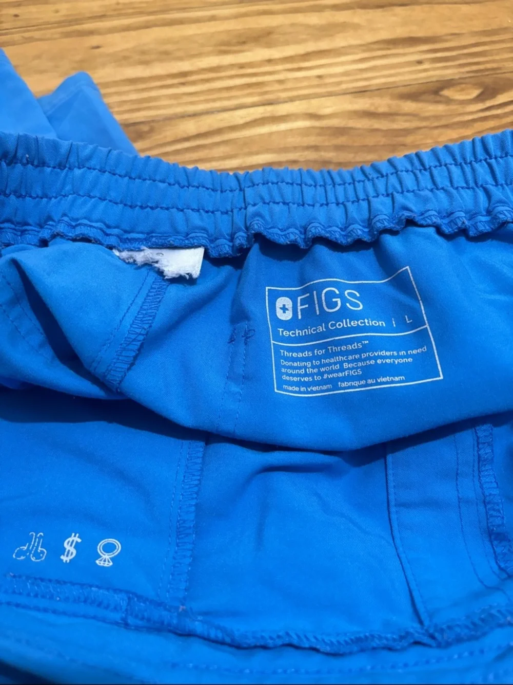Figs Yola Skinny Scrub Pants Women’s Size Large - Picture 3 of 3